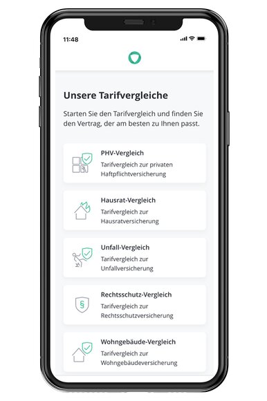 Die Bancassurance-Software beinhaltet auch eine praktische Versicherungs-App für Bankkunden