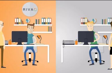 Video-Thumbnail zum RIVA Erklärfilm, der Versicherungsmaklern die Vorteile von RIVA bei der Suche nach einem passenden Versicherer für ihre Kunden erläutert