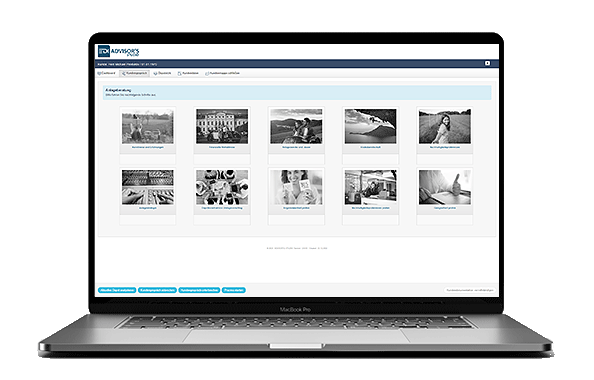 Die Benutzeroberfläche von Advisor’s Studio, der modernen und rechtskonformen Software für die Investmentberatung
